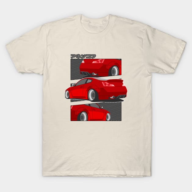 Red Infiniti g35 T-Shirt by Rebellion Store